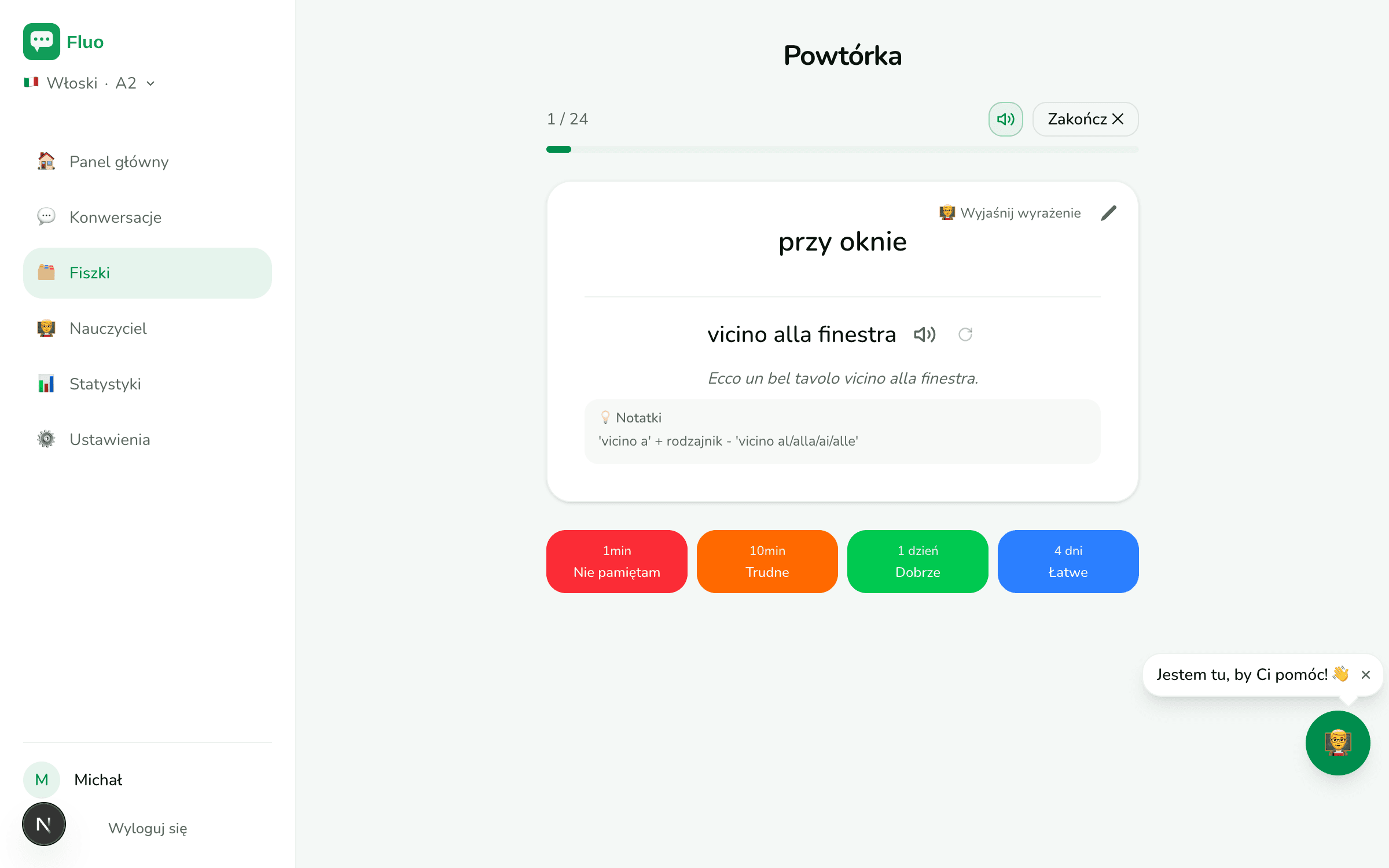 Powtórka — odpowiedź i ocena